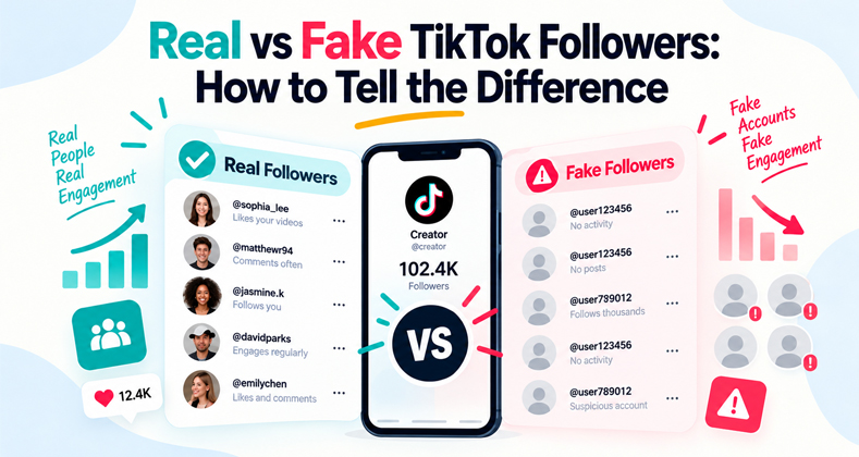Real vs Fake TikTok Followers: How to Tell the Difference