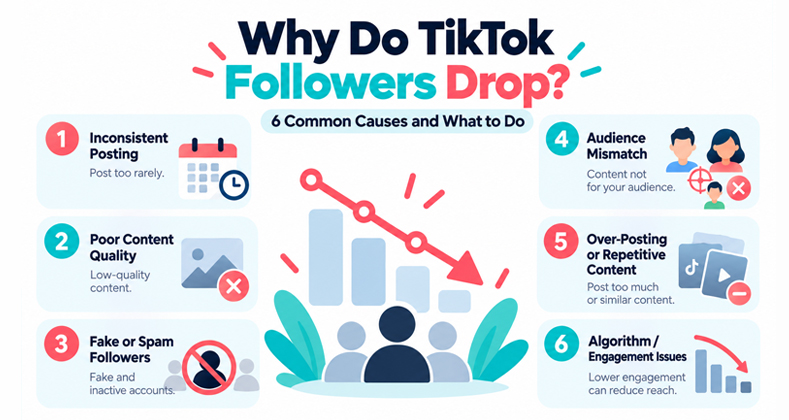 Why Do TikTok Followers Drop? 6 Common Causes and What to Do